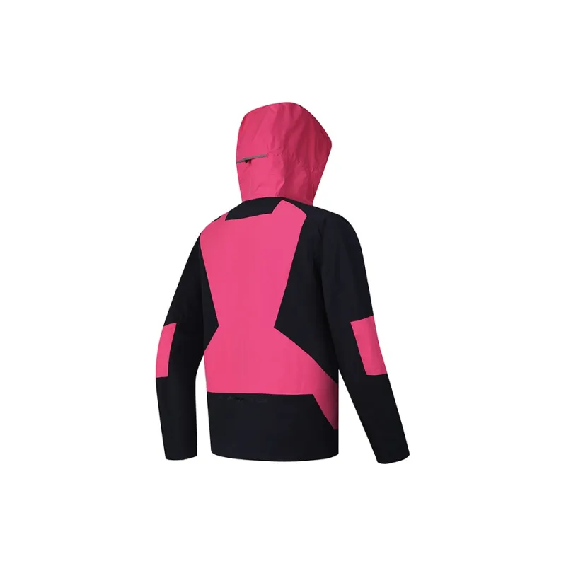 FILA Waterproof Thermal Cold Resistant Windbreaker Jacket Men's Vivid Rose Red-2