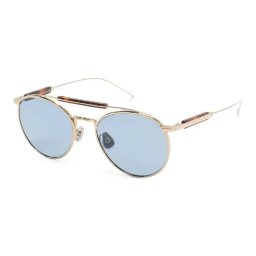 Brunello Cucinelli Metallic Round-frame Sunglasses