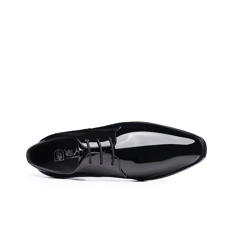 LAORENTOU Dress Shoes Men Low Top Black-2