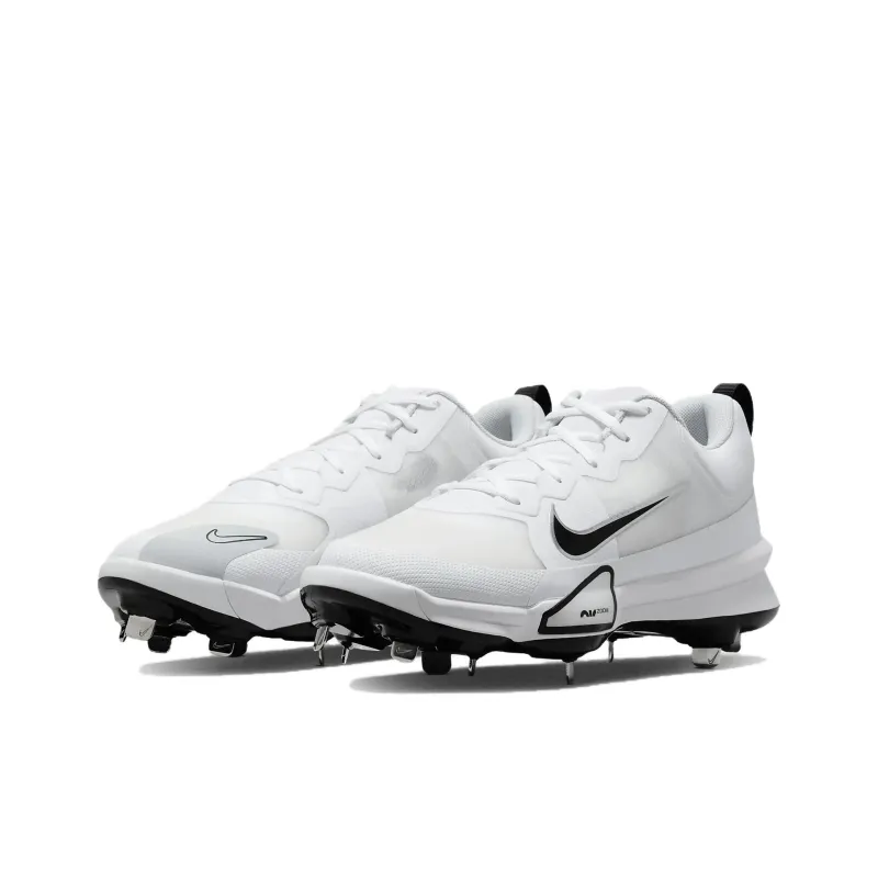 Nike Force Zoom Trout 9 Pro White Pure Platinum Metallic Silver Black-1