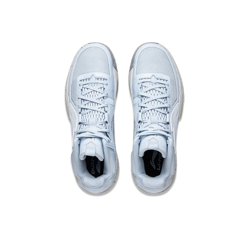 LiNing Lightweight 2MID Cushioning Anti Slip And Wear Resistant Mid Top Basketball Shoes Men's Blue-3