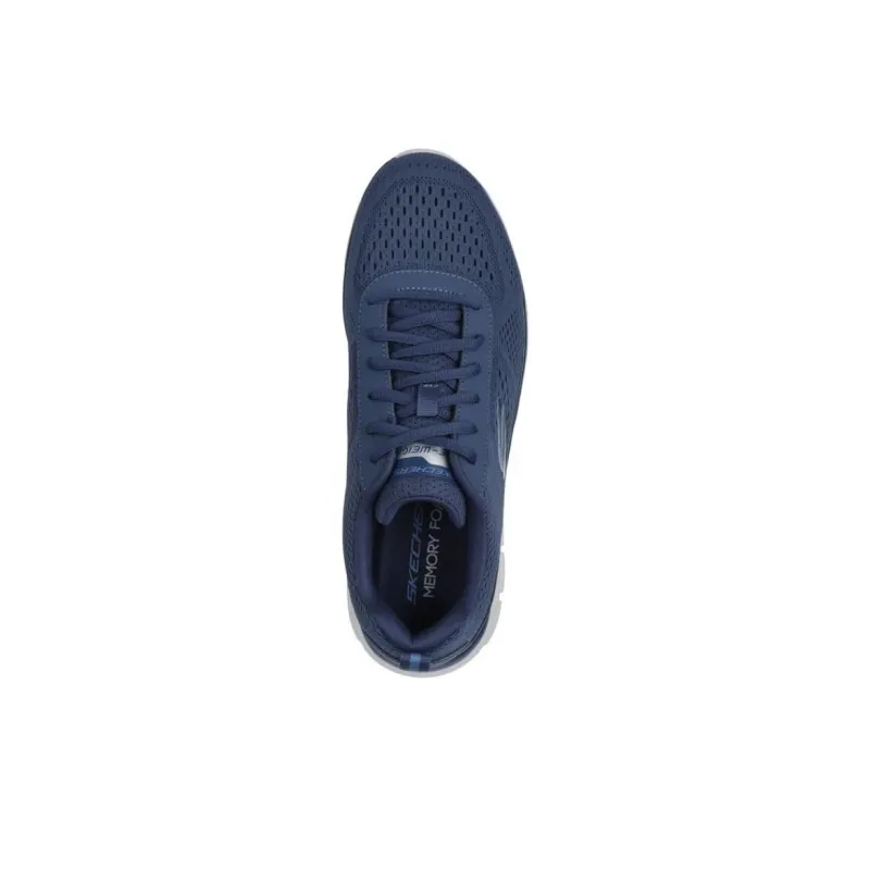 Skechers Skechers Track Breathable And Wear resistant Low Top Casual Shoes Men's Blue-3