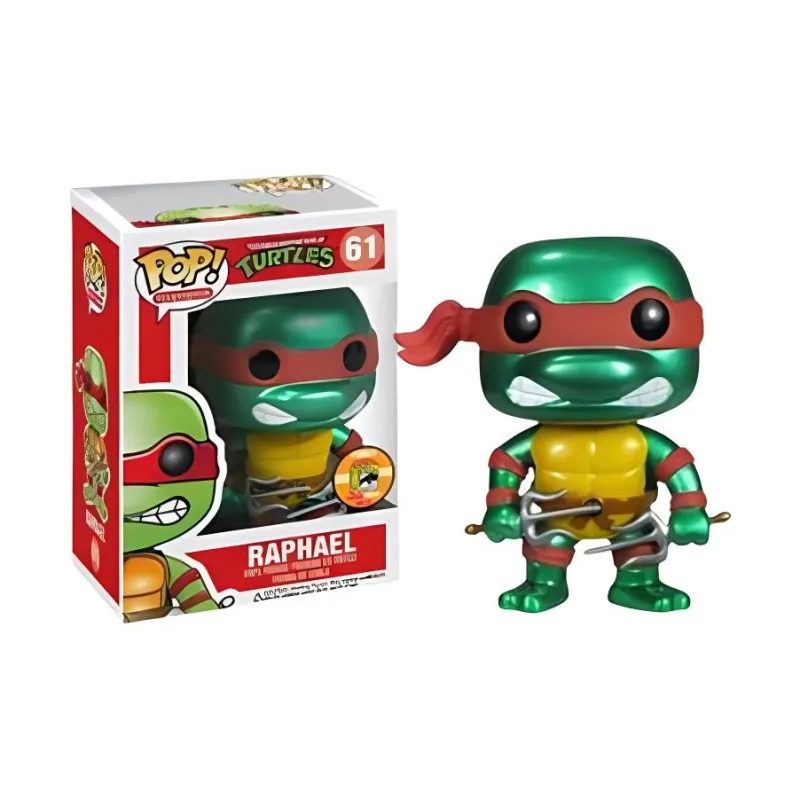 Funko Pop! Television Teenage Mutant Ninja Turtles RaphaelMetallic Sdcc Figure #61-0