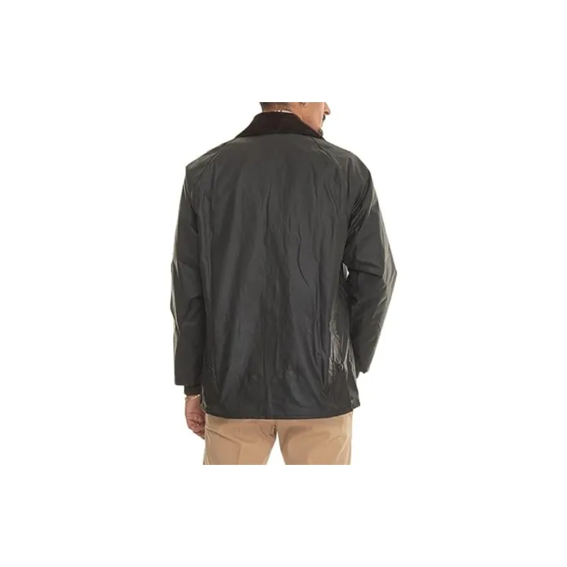 BARBOUR Bedale Wax Collared Jacket-4