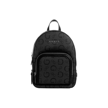 GUESS Coated Canvas Backpack Women's Black