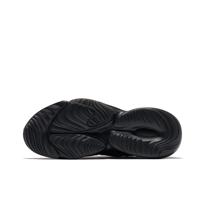 Erke Derivation Cushioning Warm Rebound Low Top Casual Shoes Men's Jet Black-4