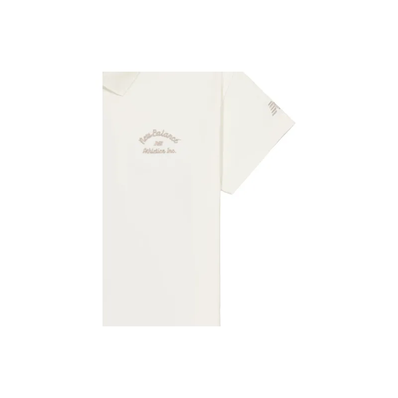 New Balance Polo Shirt Women's Ecru-4