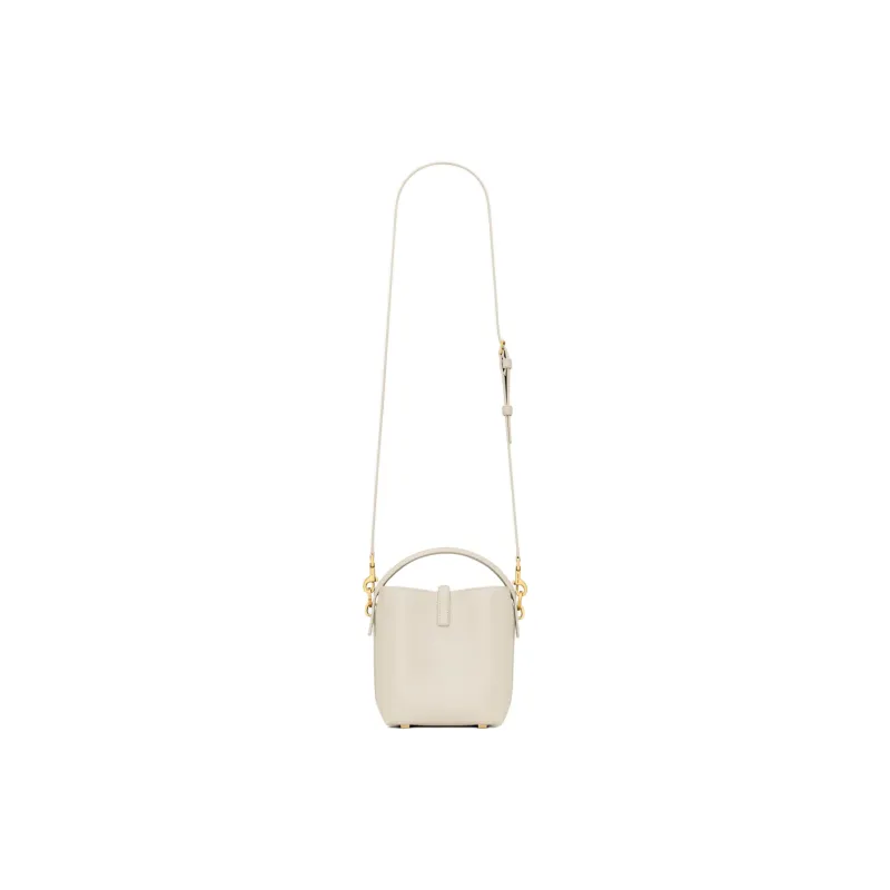 SAINT LAURENT Leather Handbag Mini Women's Ecru-4