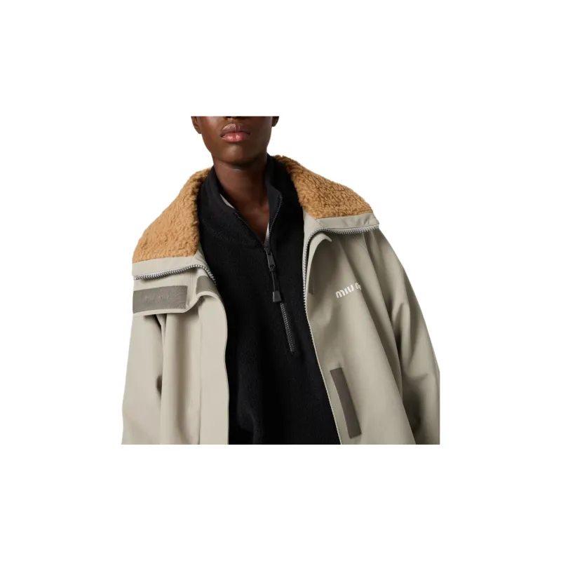 MIU MIU FW24 Jackets Coats Women's Steel Gray-3