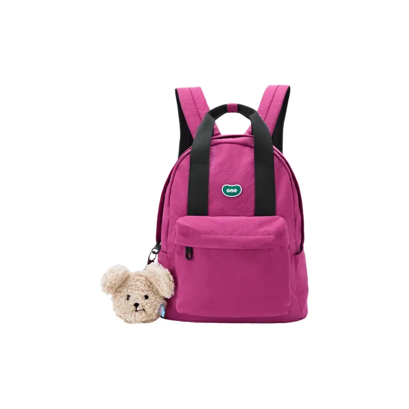 ONE TIME Nylon Backpack Women's Dragon Fruit/Honey Brown-1