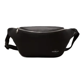 CALVIN KLEIN Artificial Leather One Shoulder Crossbody Fanny Pack Men's Black