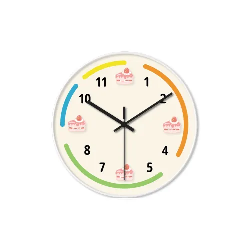WEESHI Sweeping Seconds Movement Study Room Creative Clock Unisex Beige