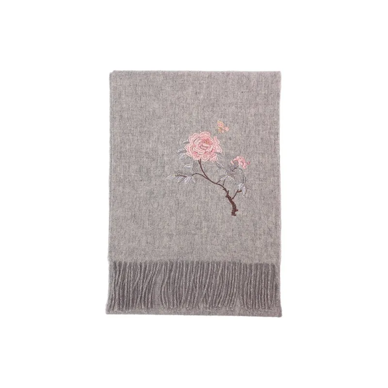 Hang Silk Road 100% Sheep Wool Knit Scarves Women's-5