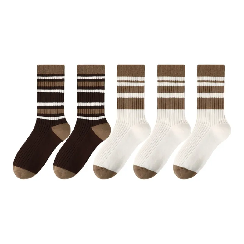 MIIOW Mid Calf Socks Unisex 5 Pack-8
