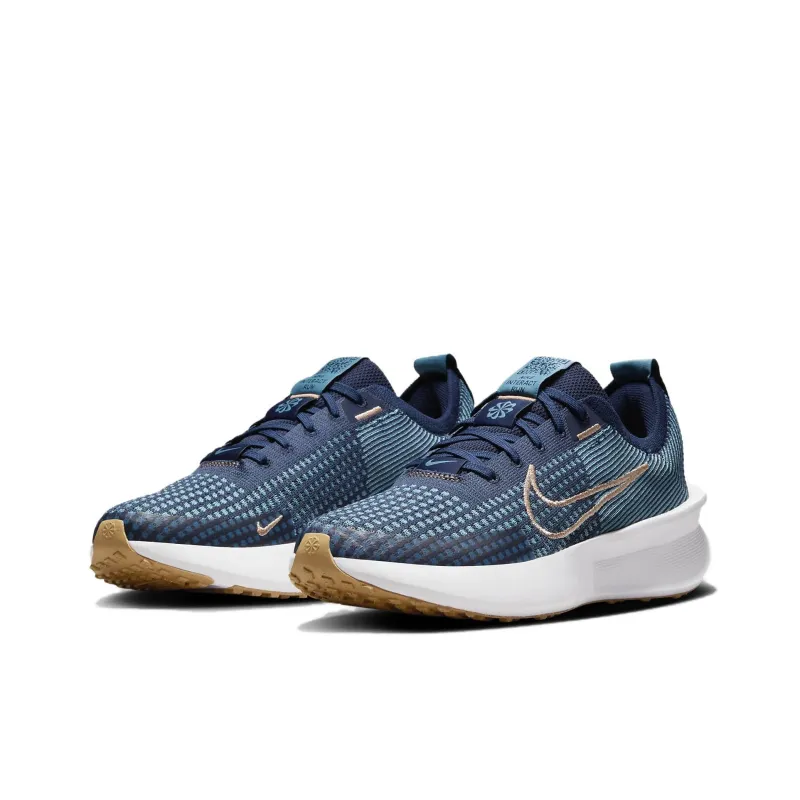 Nike Interact Run College Navy Cerulean White Metallic Red Bronze Women's-2
