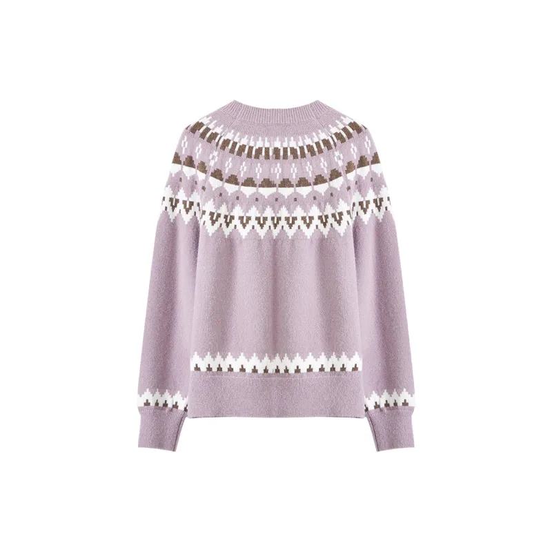 XIANGYING Sweater Women's Purple-1