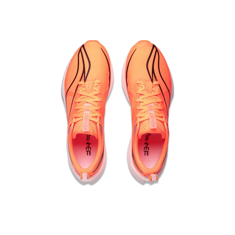 LiNing Red Hare 7 Pro Cushioning Slip Resistant Low Top Marathon Running Shoes Men's Orange-3