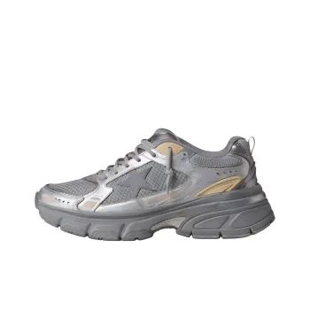 Golden Goose Lightstar Low Top Casual Shoes Women's Silver