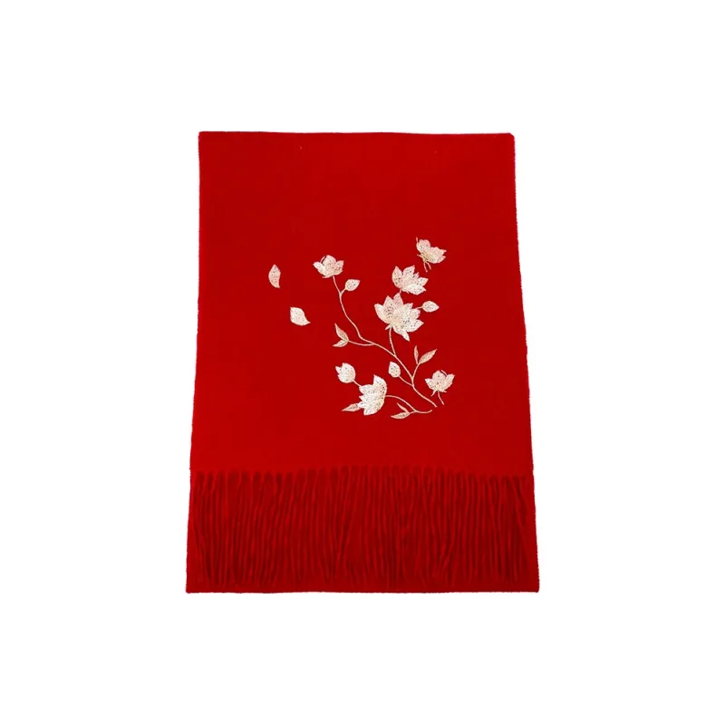 Hang Silk Road Sheep Wool Knit Scarves Women's-8