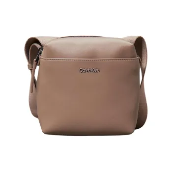 CALVIN KLEIN Polyurethane Reporter Bag Crossbody Bag Shoulder Bag Men's Gray Pink