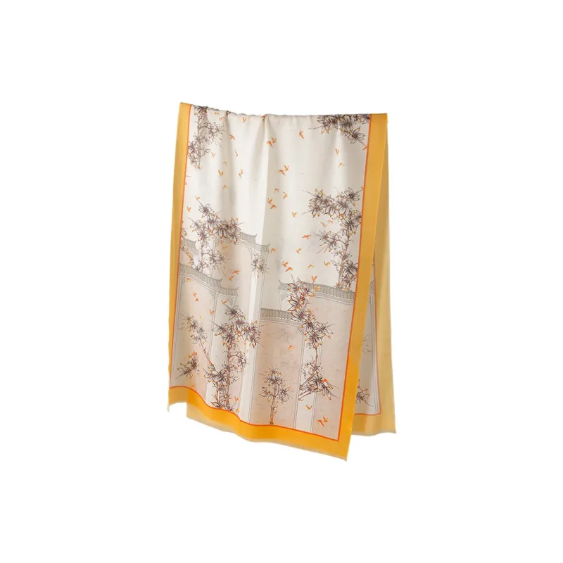 Hang Silk Road Sheep Wool Knit Scarves Women's-9