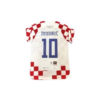 Yi Shot Jersey Croatia National Men's Soccer Team Includes EM Certificate Excludes Framing Unisex
