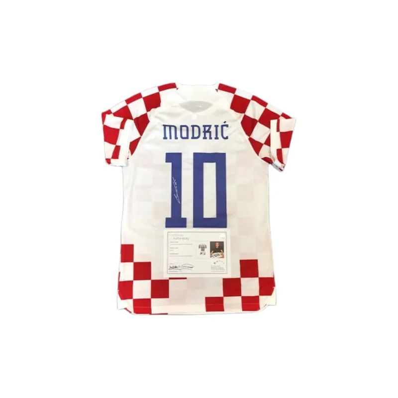 Yi Shot Jersey Croatia National Men's Soccer Team Includes EM Certificate Excludes Framing Unisex-0