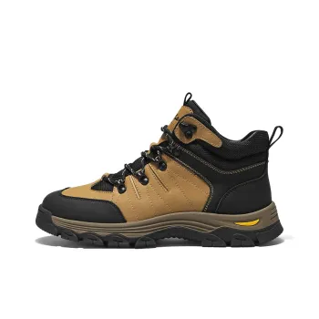 Mulinsen Hiking / Trekking Shoes Men High Top Brown/Black