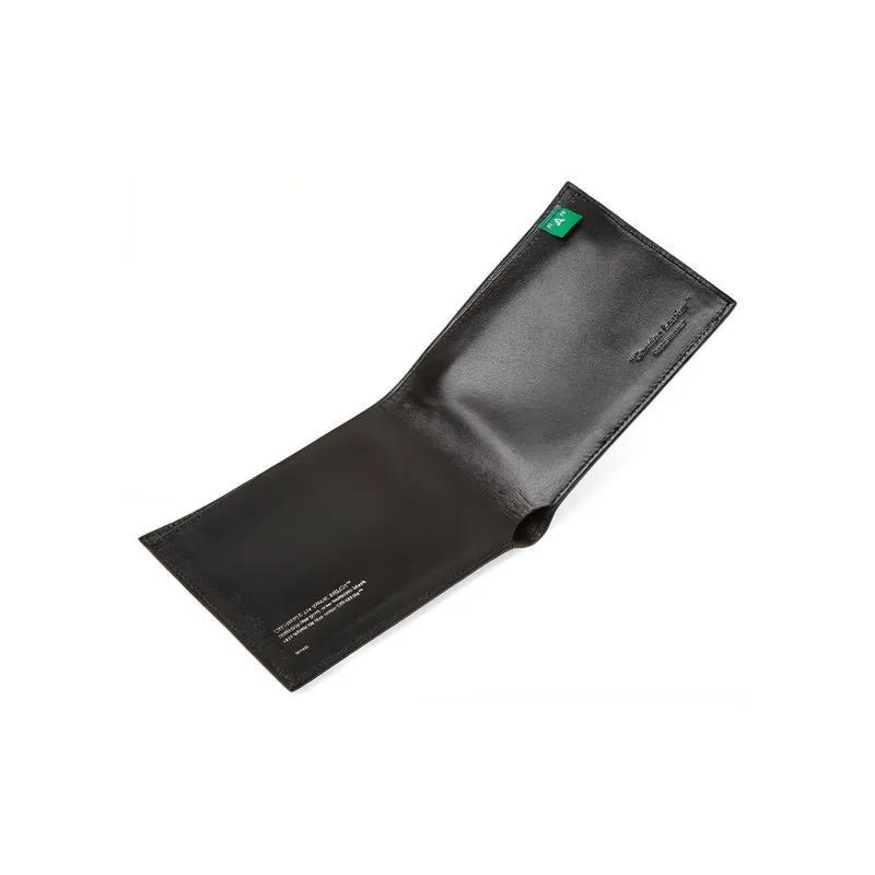 OFF WHITE Cow Leather Wallet Unisex Black-3