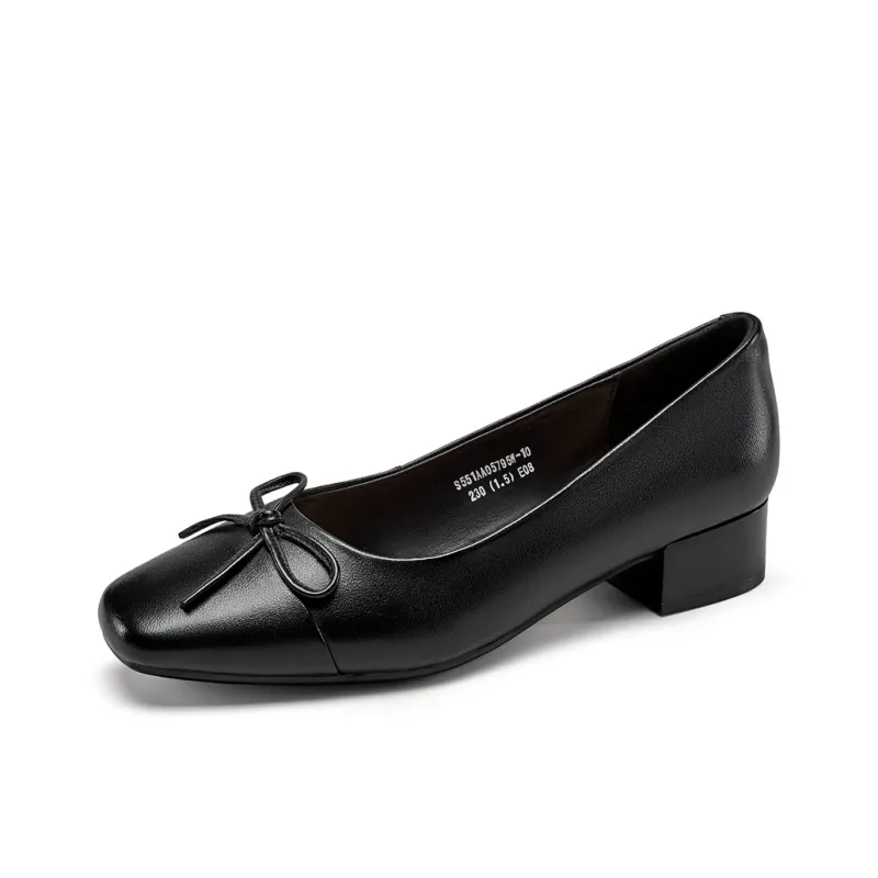YEARCON Casual Single Shoes Medium Heel Women's-1