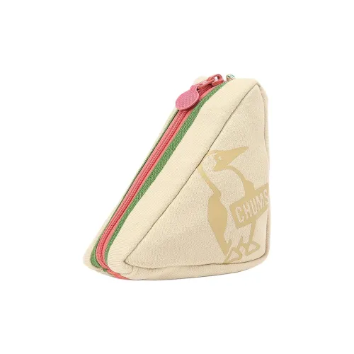 CHUMS Coin Purses Beige With Light Pink Accents