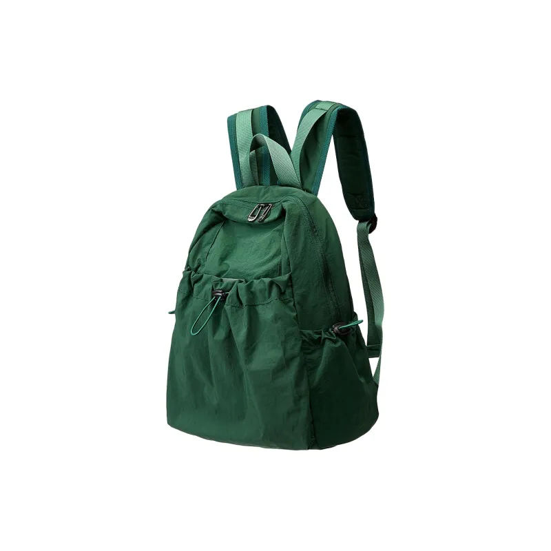 ST&SAT Fabric Handbag Backpack Regular Unisex Black/Khaki-14