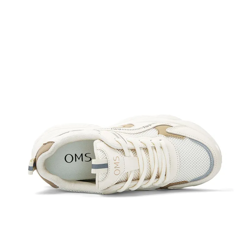 OMS Low Top Chunky Sneakers Women's Beige/Khaki-1