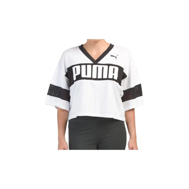 PUMA Crop Tops Women's White-2