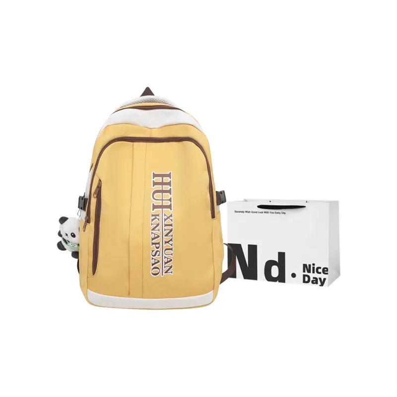 SWIMADE Nylon Backpack Regular Unisex Black/Yellow/Blue/Green/Red-4