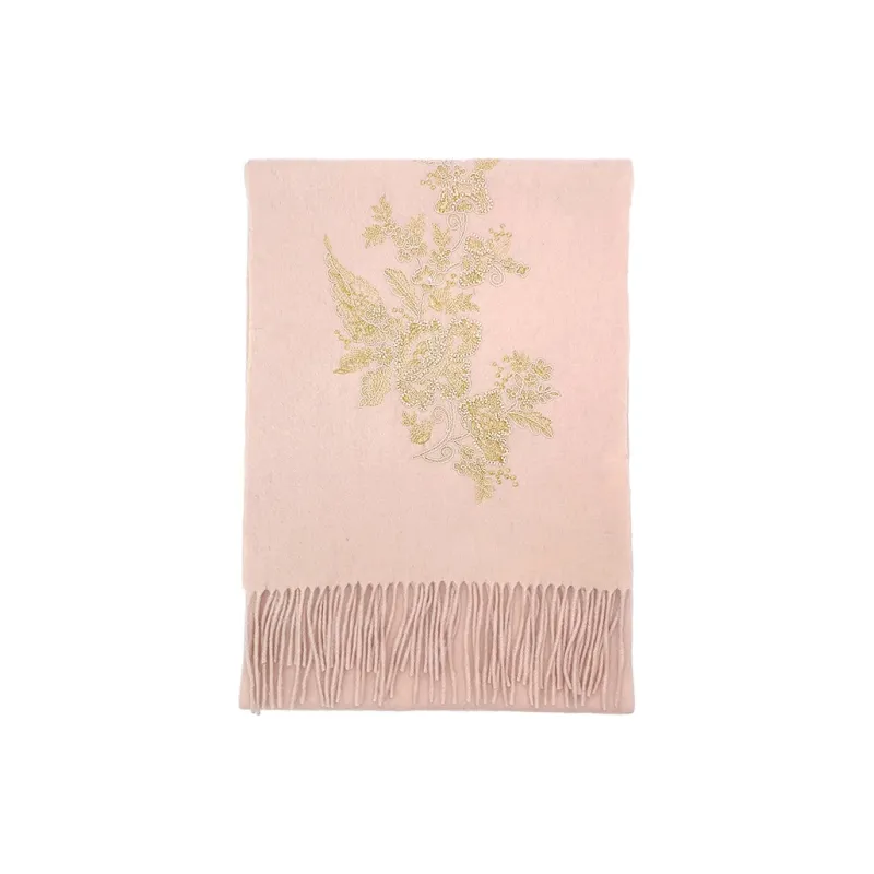 Hang Silk Road Sheep Wool Knit Scarves Women's-2