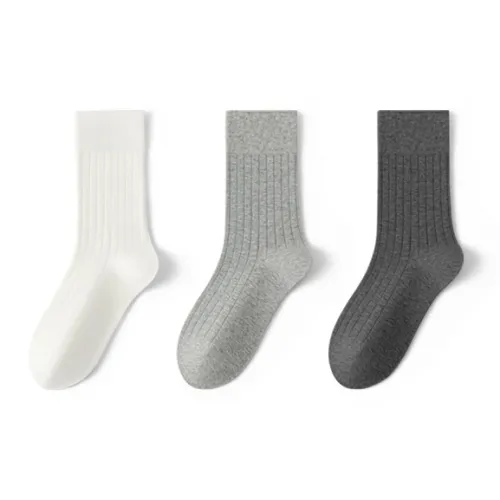 SHIWAJI Mid Calf Socks Women's 3 Pack