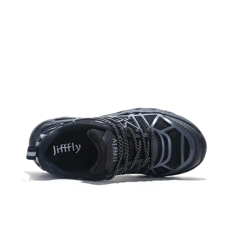 Jifffly Cushioning Slip Resistant Breathable Lightweight Rebound Low Top Hiking Shoes Unisex-8
