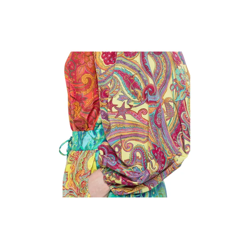 ALEMAIS Ceto Spliced Blouse-4
