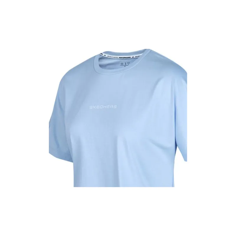 Skechers T Shirt Women's Moon White Blue-3