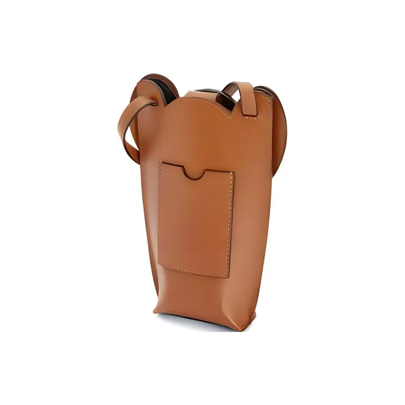 LOEWE Calfskin Shoulder Bag, Crossbody Bag Mini Women's Tan-2