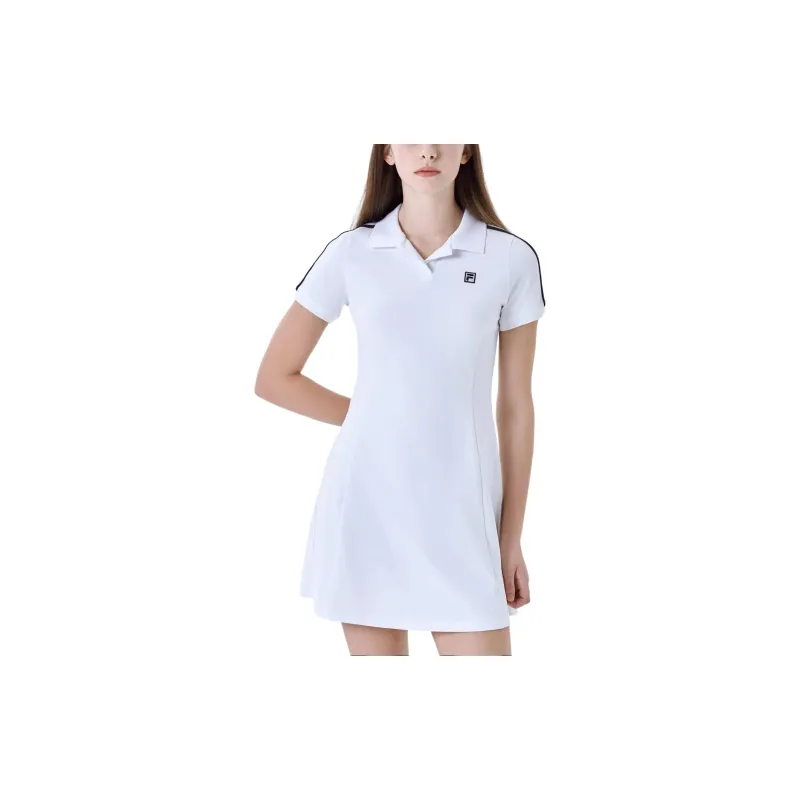 FILA Short-Sleeved Dresses Women's White-2
