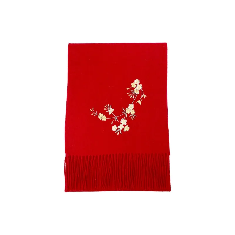 Hang Silk Road Sheep Wool Knit Scarves Women's-9