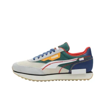 PUMA Future Rider Anti Slip Wear Resistant Low Top Casual Shoes Men's Beige Blue