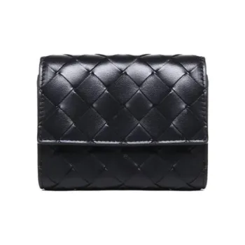 Bottega Veneta Weave Motif Bifold Wallet