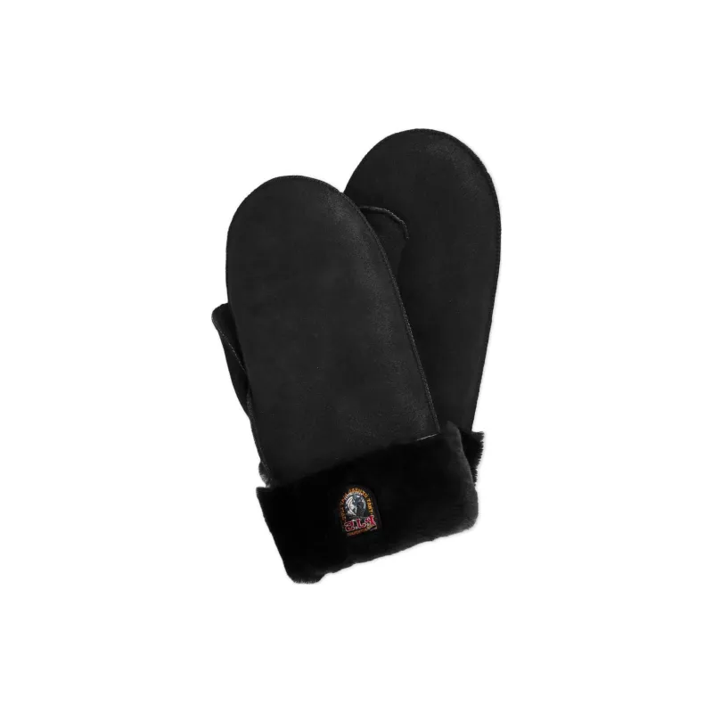 PARAJUMPERS Sheepskin/Shearling Gloves Women's Black-1