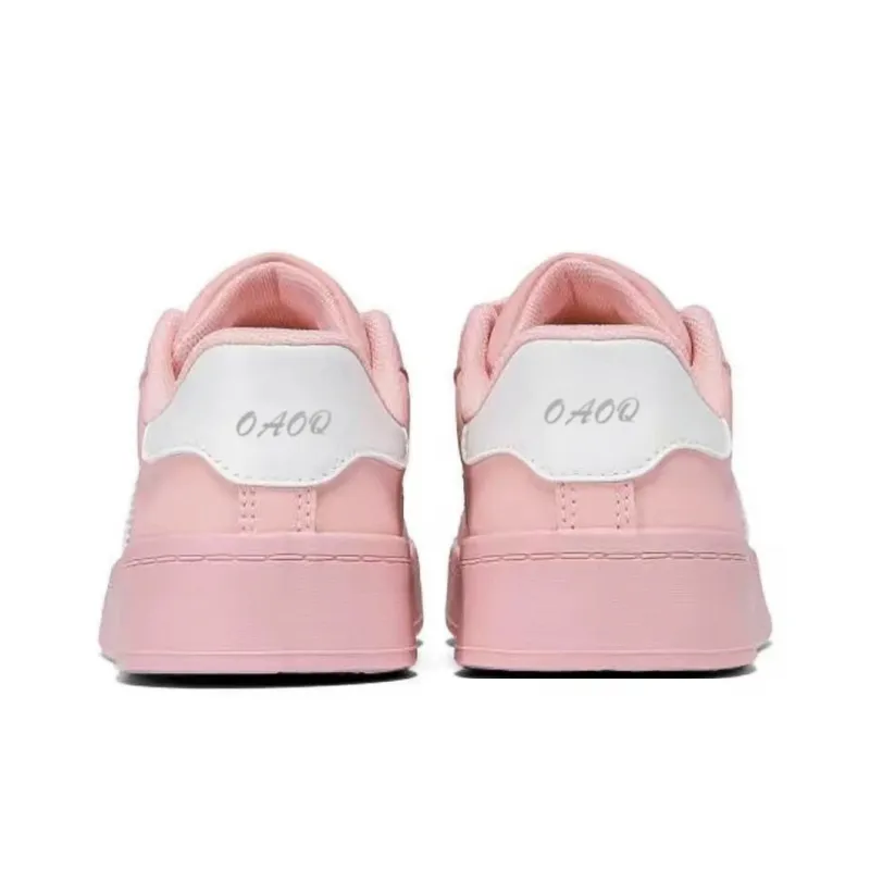 OAOQ Box Included Wear resistant And Lightweight Low Top Skateboard Shoes Women's Cherry Blossom Pink-3