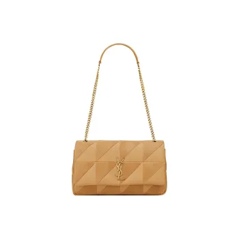 SAINT LAURENT Jamie Sheepskin Portable Crossbody Bag Shoulder Bag Women's Dark Sand