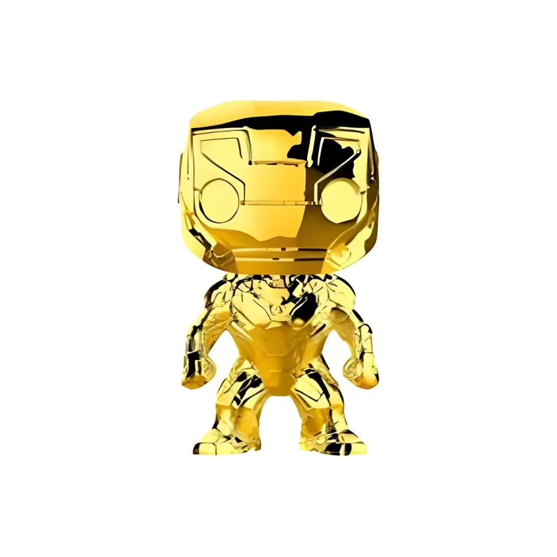 Funko Pop! Marvel Studios 10 Iron Man Gold Chrome Bobble Head #375-2