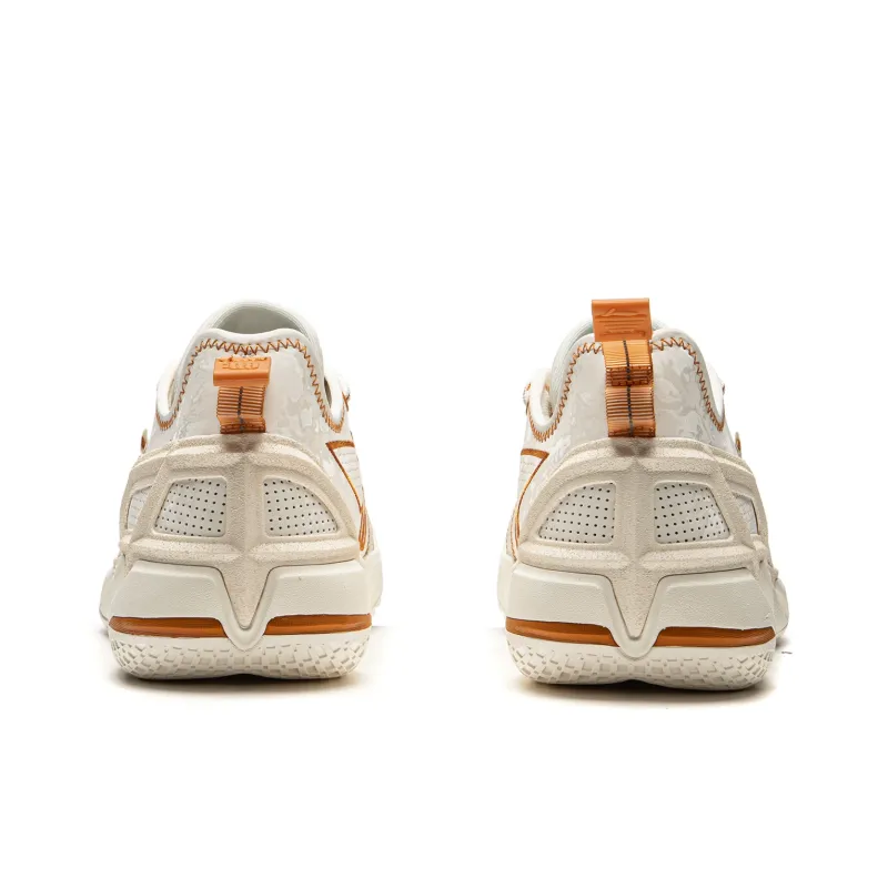 LiNing Anti Wool 4.5 Cushioning Anti Slip And Wear Resistant Low Top Basketball Shoes Men's Beige-5